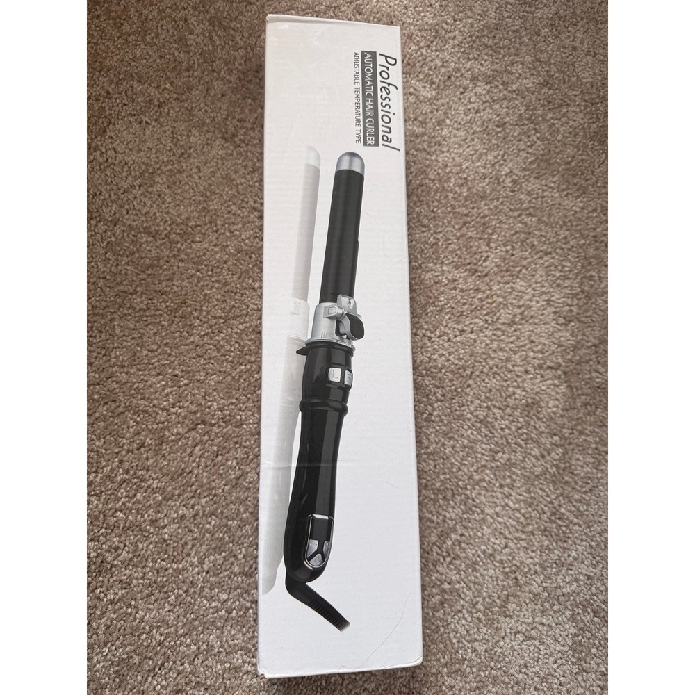 NIB Automatic Hair Curler Adjustable Temperature Digital Display Curling Iron